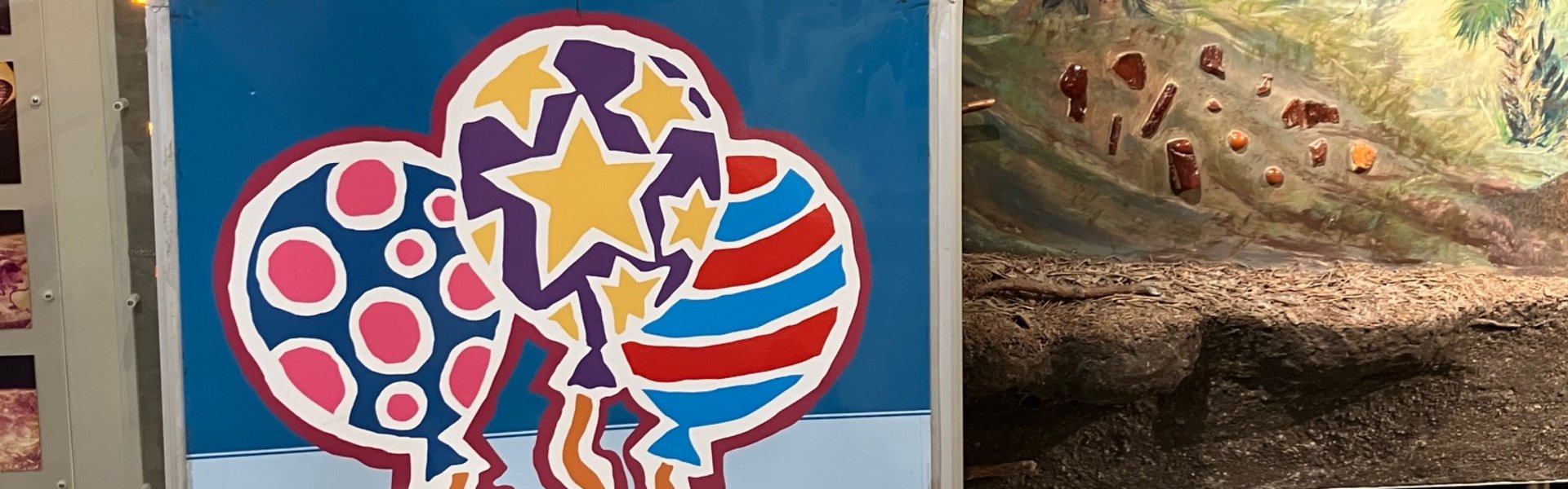 Geburtstags-Aufsteller im Eiszeit-Haus 